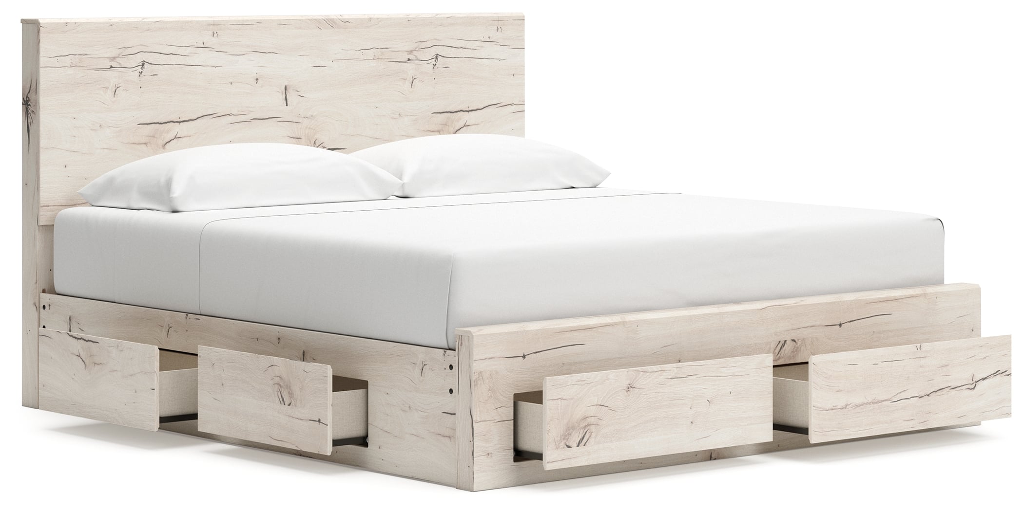 King Panel Storage Bed