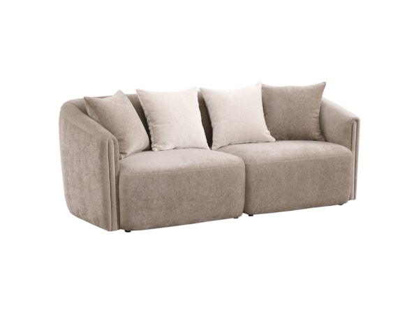 Townsend 3-piece Chenille Sofa Set Latte