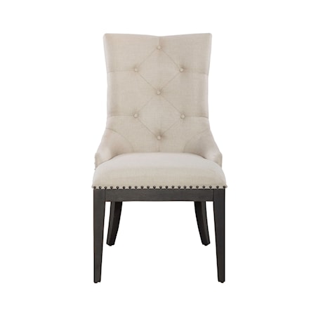 Upholstered Sheltered Side Chair