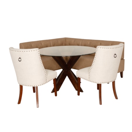 Adler 4-Piece Upholstered Dining Set