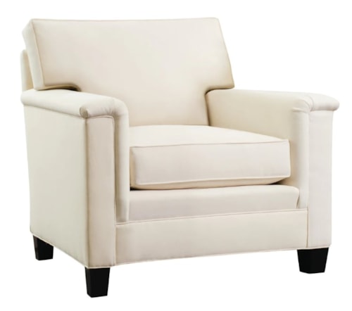 Transitional Accent Chair with Track Arms