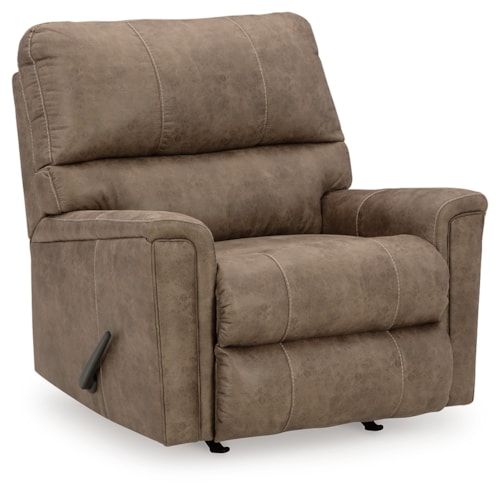 Faux Leather Rocker Recliner
