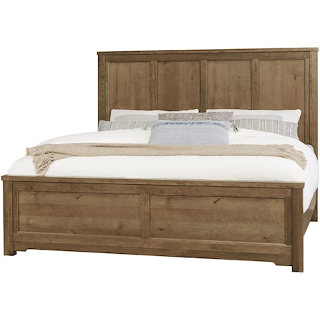 Traditional California King Six Panel Bed