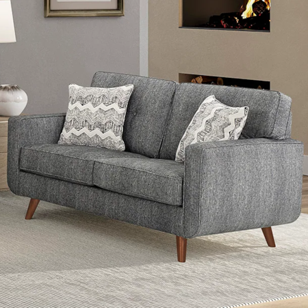 Button-Tufted Loveseat