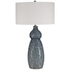 Uttermost Table Lamps Holloway Cobalt Blue Table Lamp