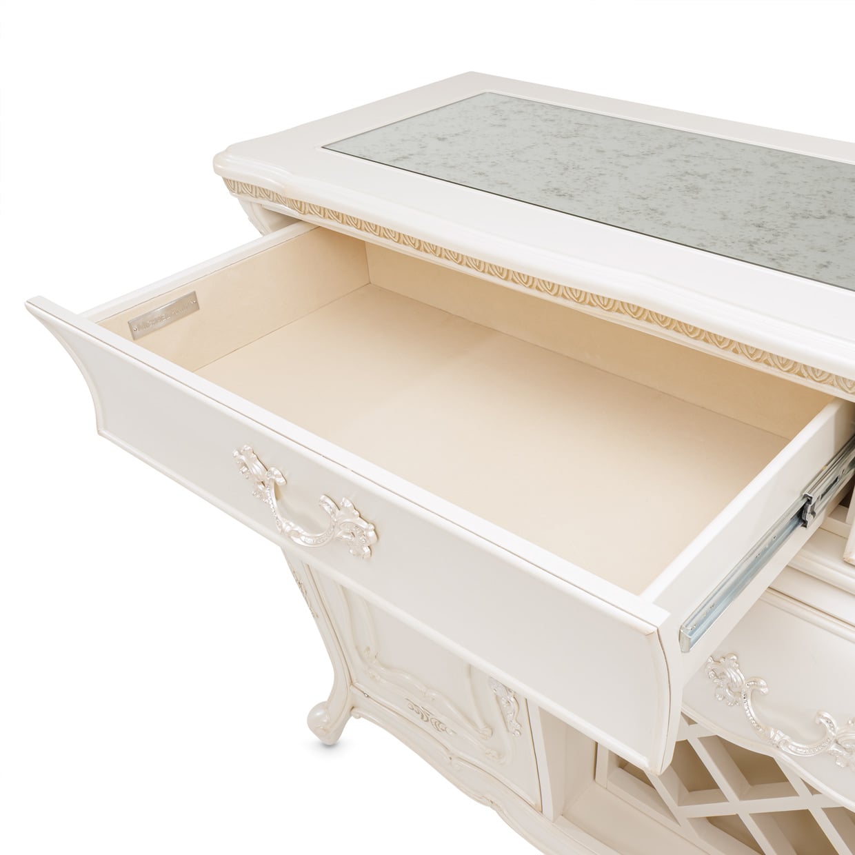 Michael Amini Lavelle Classic Pearl 3-Drawer Sideboard