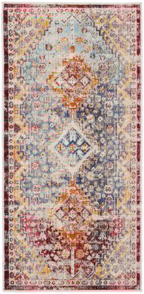 2' x 4' Multicolor Runner Rug