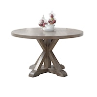 Rustic 48" Round Dining Table