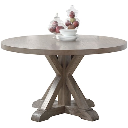 Rustic 48" Round Dining Table