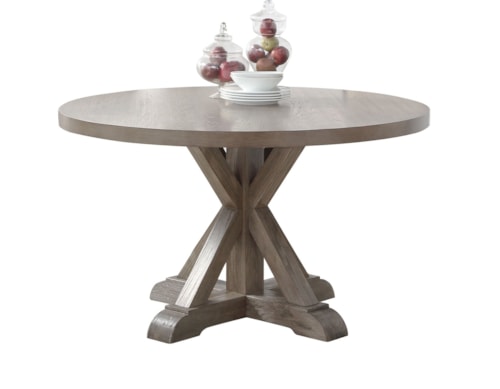 Rustic 48" Round Dining Table