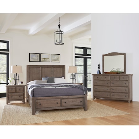 4-Piece King Panel Bedroom Set