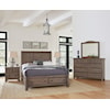 Vaughan Bassett Cool Farmhouse King Panel Storage Bed