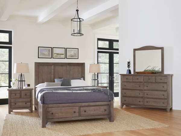 4-Piece King Panel Bedroom Set