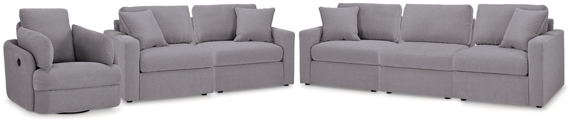 3-Piece Sectional Sofa, 2-Piece Sectional Loveseat And Swivel Glider Recliner