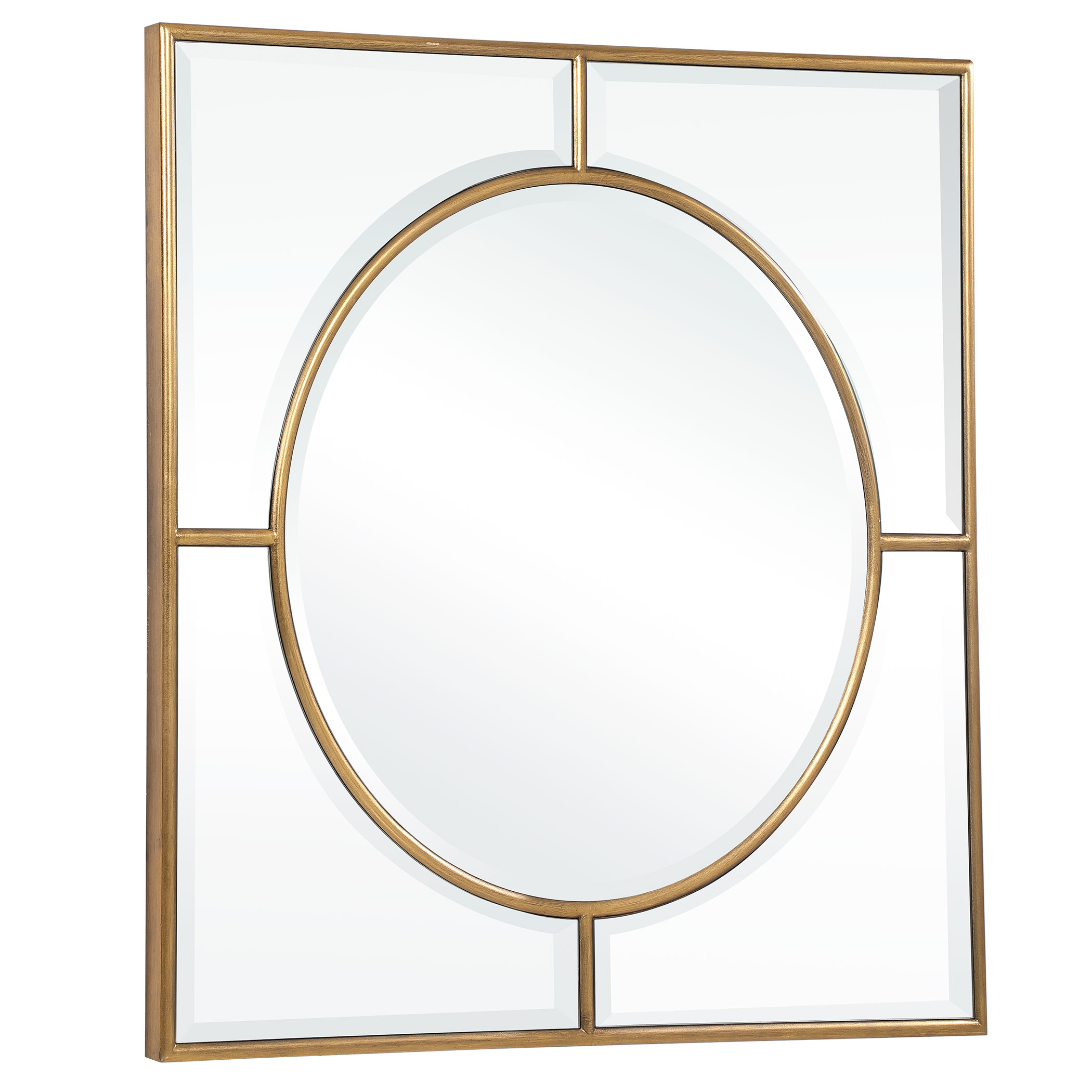 Stanford Gold Square Mirror