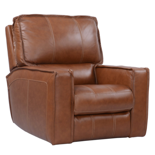 Transitional Lay Flat Power Recliner with Power Headrest