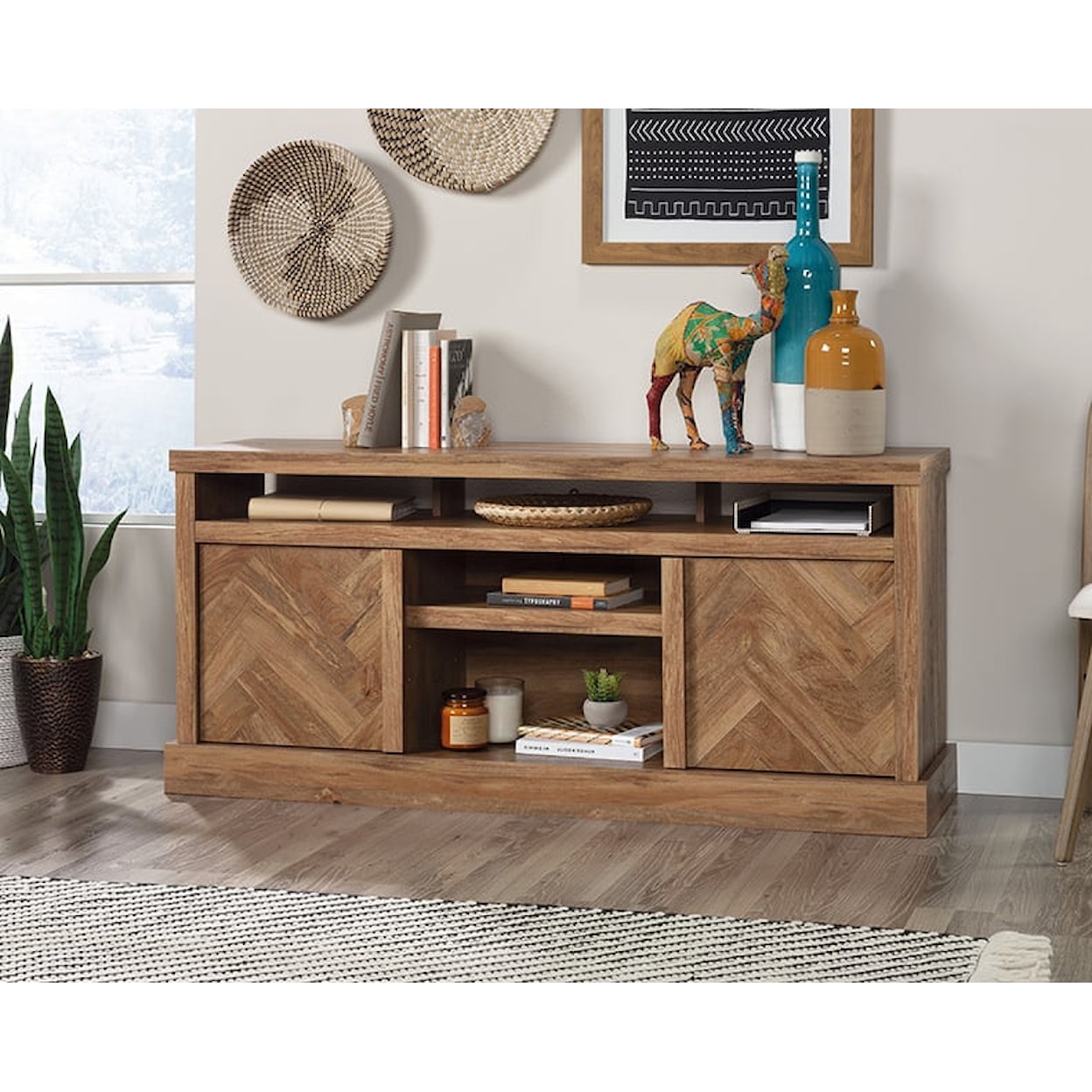 Sauder Cannery Bridge TV Credenza