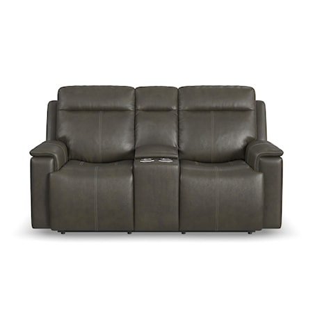 Power Reclining Console Loveseat