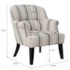 Accentrics Home Accent Seating Upholstered Arm Chair