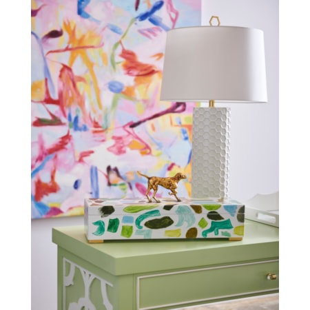 April Honeycomb Lamp - White