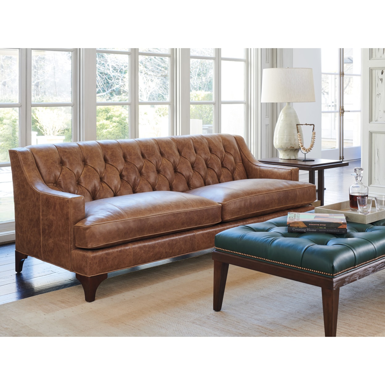 Lexington Silverado Sonoma Leather Sofa