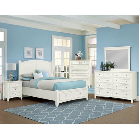 King Panel Storage Bed