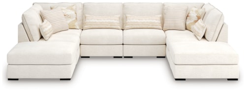 6-Piece Sectional And Ottomans