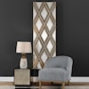 Uttermost Alternative Wall Decor Tahira Geometric Argyle Pattern Wall Mirror