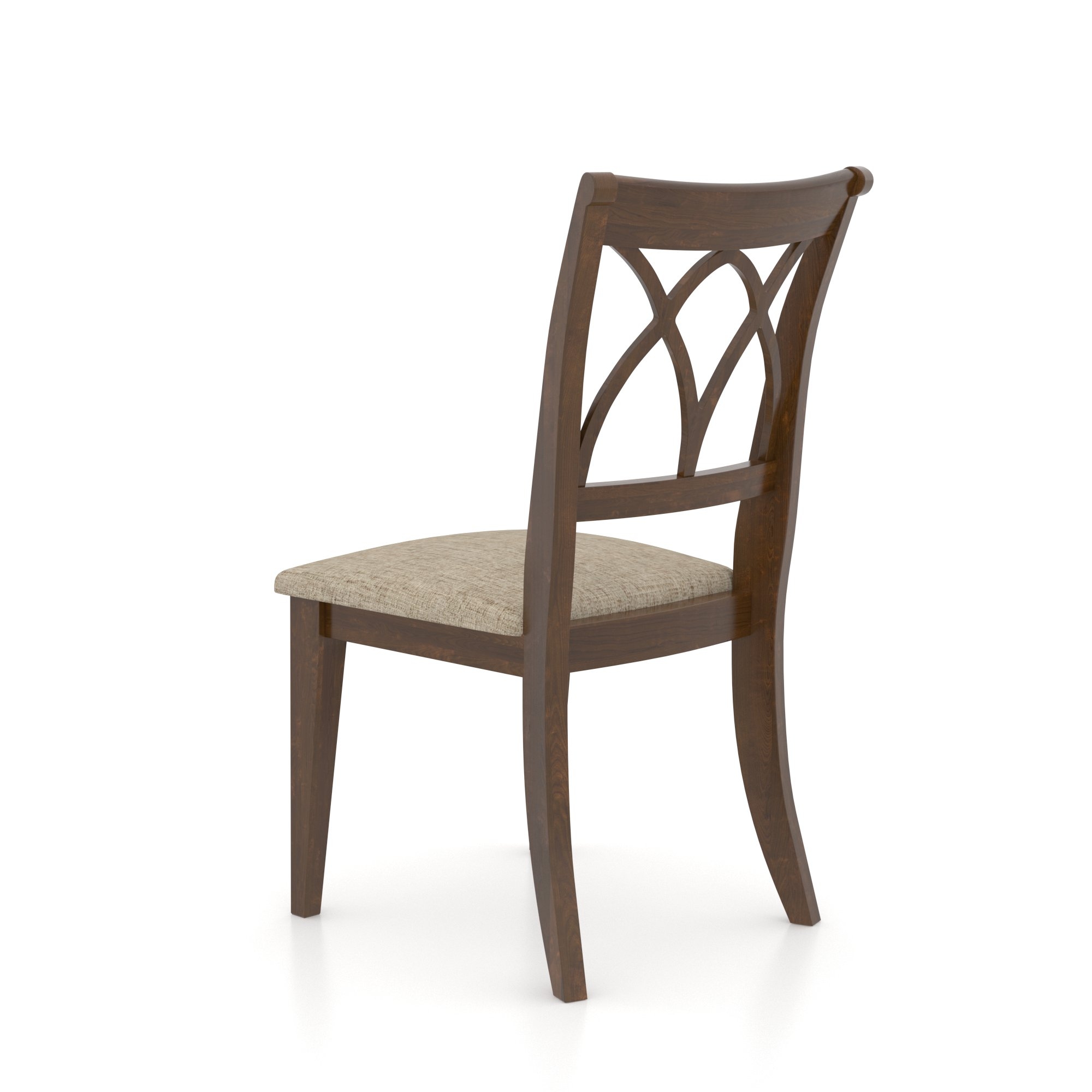 Upholstered Open-Back Dining Chair