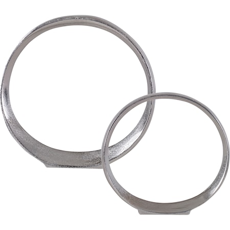 Orbits Nickel Ring Sculptures, S/2