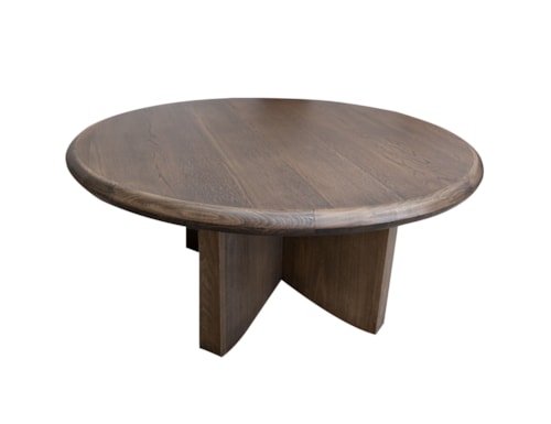 Transitional Round Cocktail Table