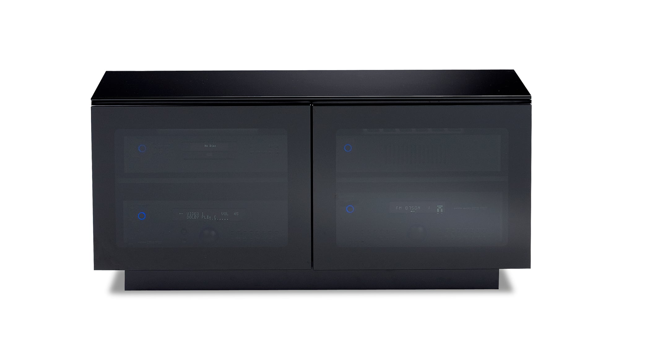 BDI Mirage 8224 Contemporary 2Door Media with Tinted Glass Doors Simon's Furniture