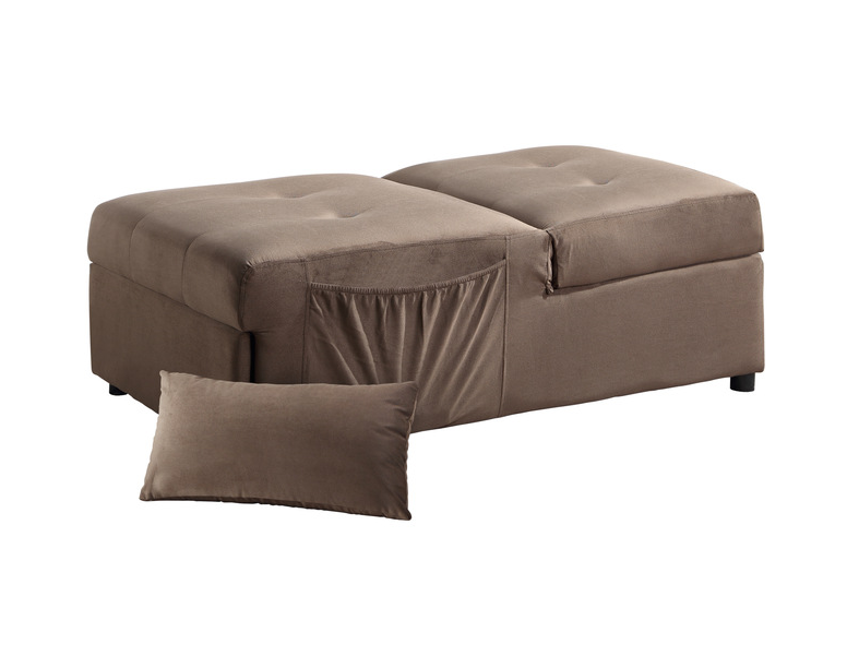 Lift Top Storage Bench with Pull-out Bed