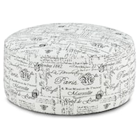 Round Cocktail Ottoman