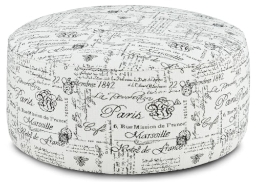 Round Cocktail Ottoman