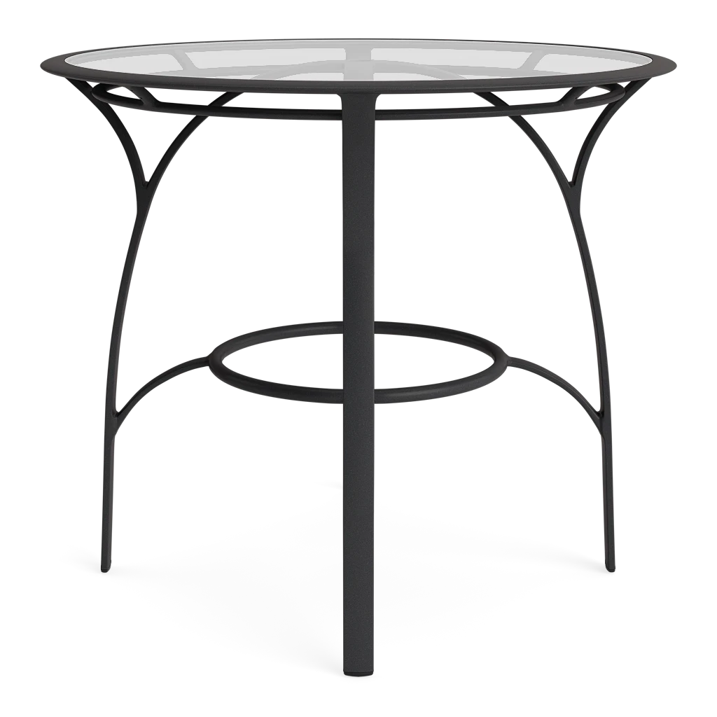 42" Rd. Glass-Top Bar Table