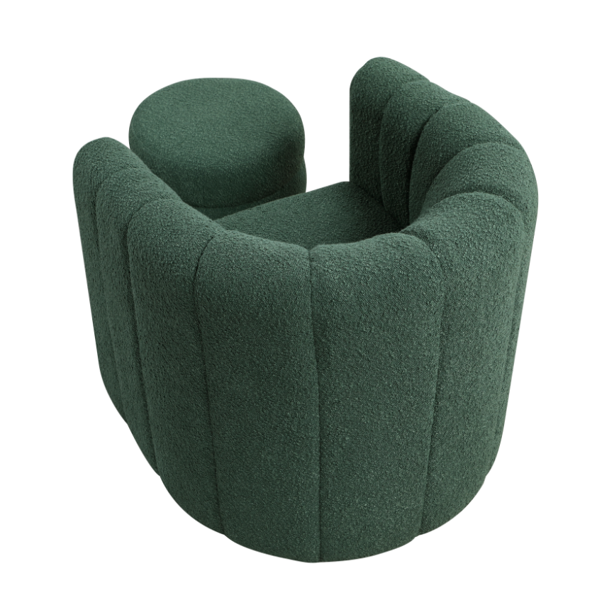 Homelegance Hasley Swivel Chair with Ottoman