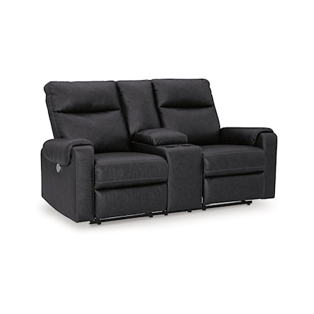 DBL REC PWR Loveseat w/Console