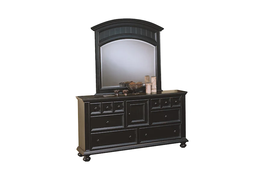 Cape Cod  6-Drawer Dresser and Mirror Set by Winners Only at Conlin's Furniture