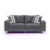 Global Furniture 98 Contemporary Sofa with LED Lighting and USB Port