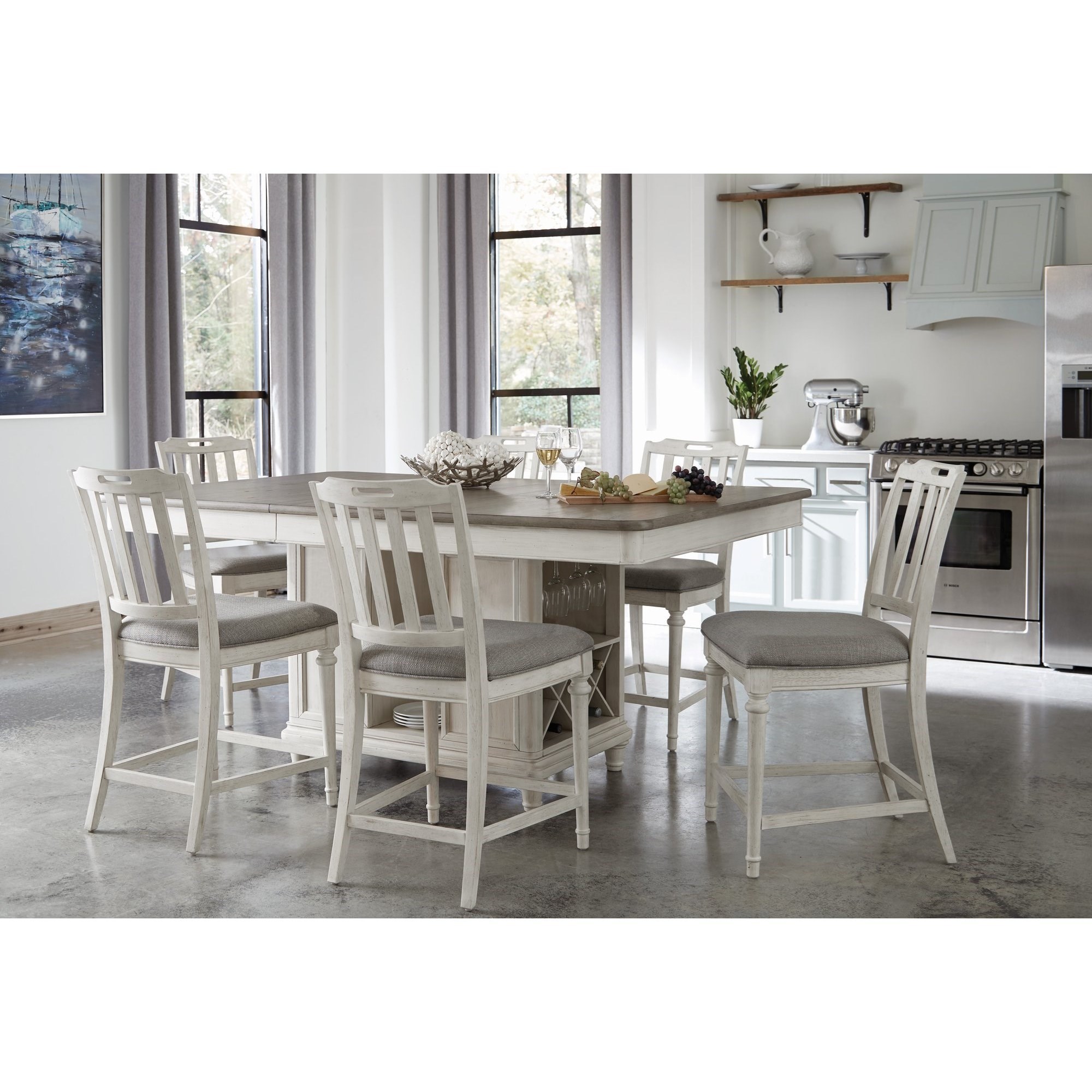 farmhouse counter height dining set