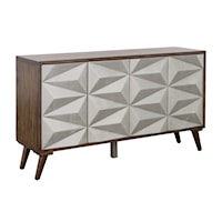 Glam Four Door Credenza