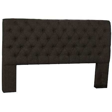 Transitional King/Cal King Upholstered Headboard with Tufting