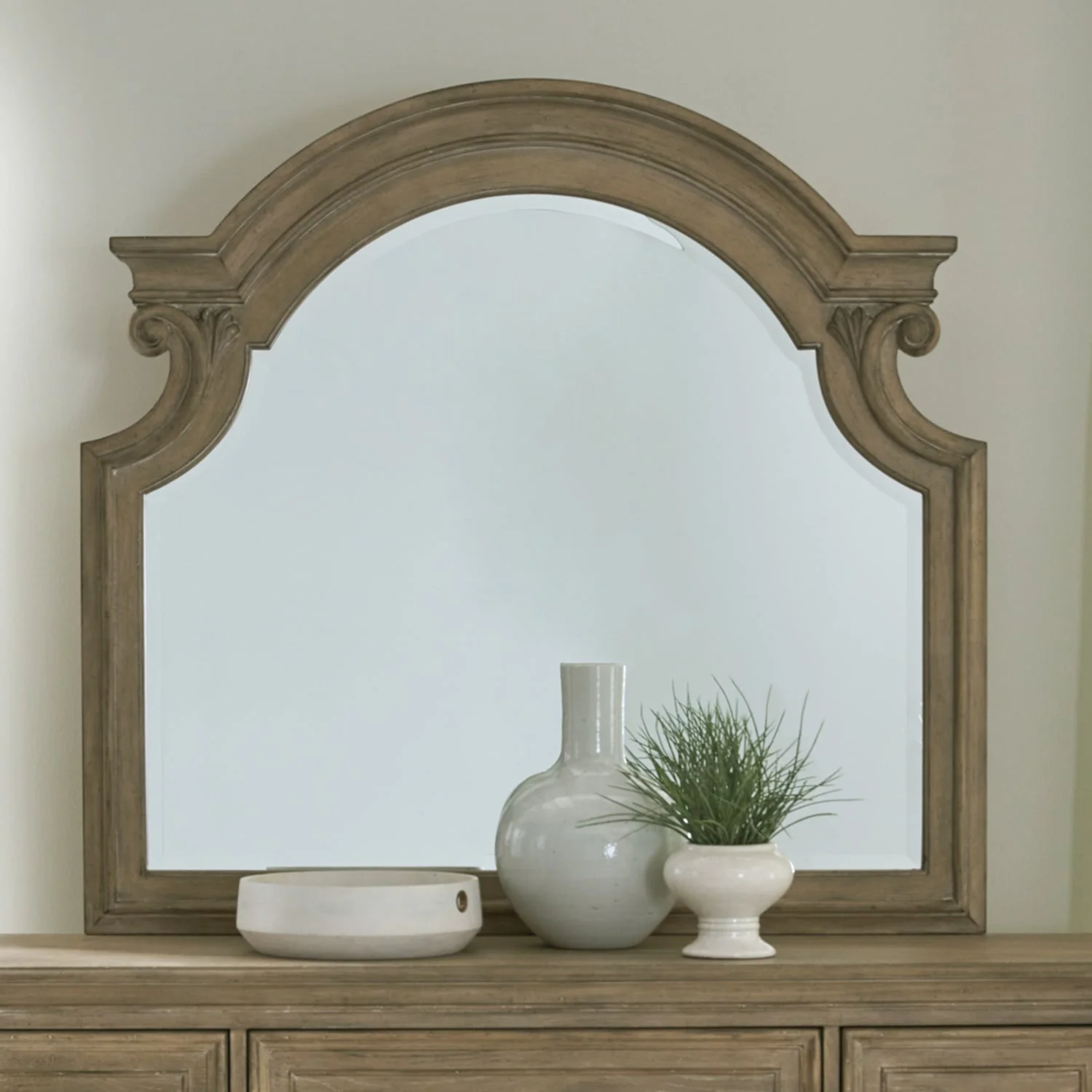 Liberty Furniture Magnolia Manor 244n-br51 Traditional Arched Landscape 