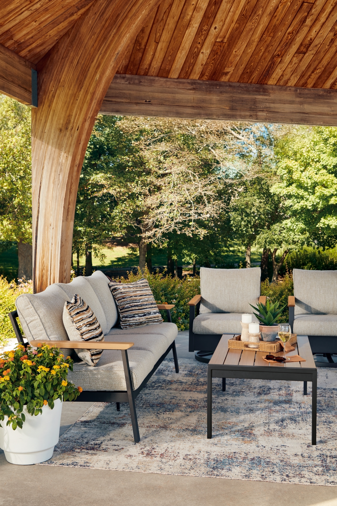 Signature Design by Ashley Carmel Highlands Outdoor Seating Group