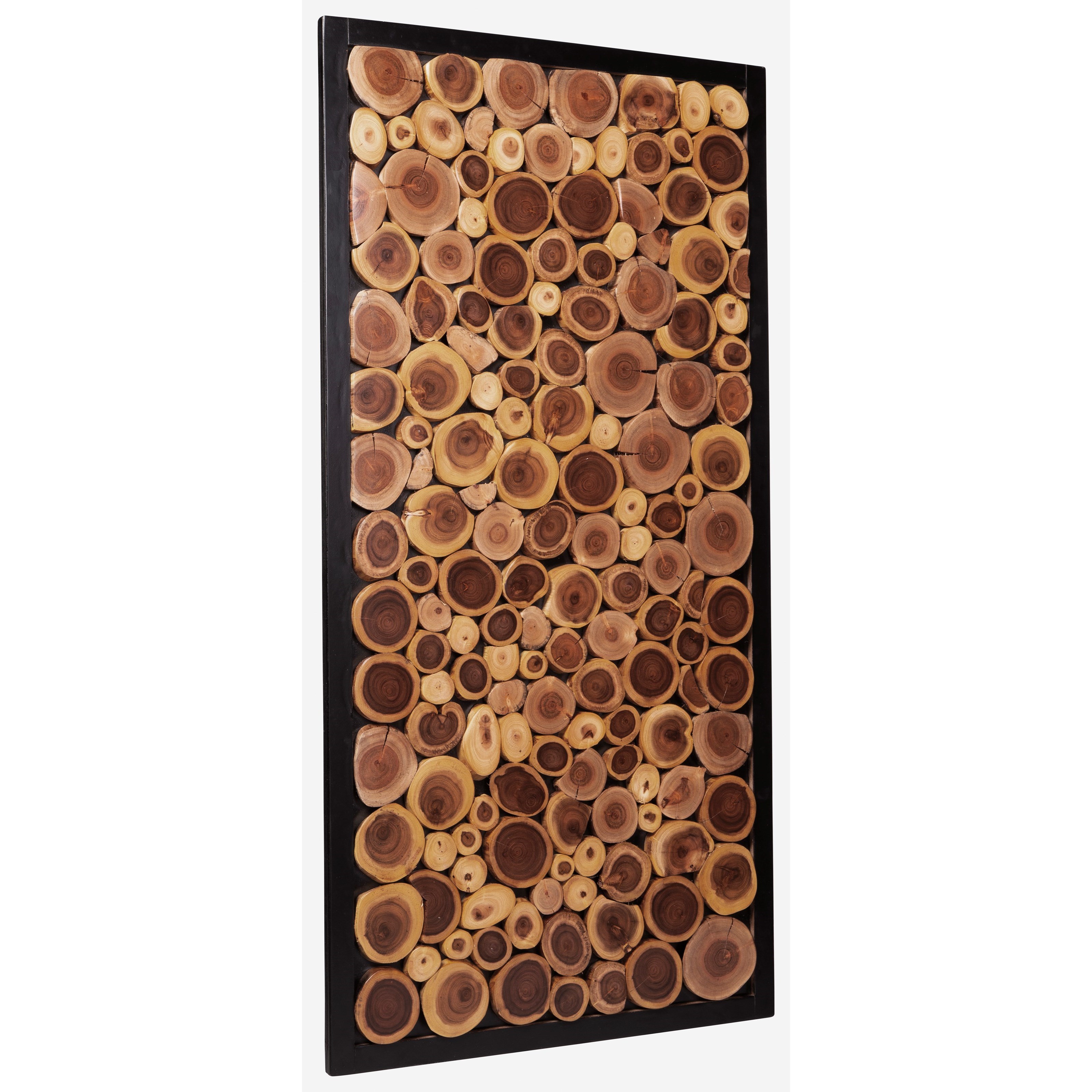 Signature Design by Ashley Wall Art A8010182 Jonford Wood Slice Wall