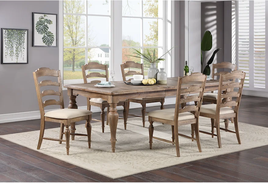 Augusta 7-Piece Dining Set by Winners Only at Reeds Furniture