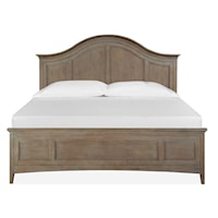 Transitional Queen Arched Storage Bed 