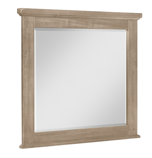 Rustic Landscape Dresser Mirror with Beveled Glass
