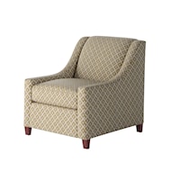 Accent Chair with Sloping Track Arms